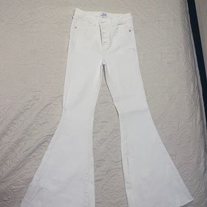 Forever 21 Premium White Flare Jeans Womens Sz 7
